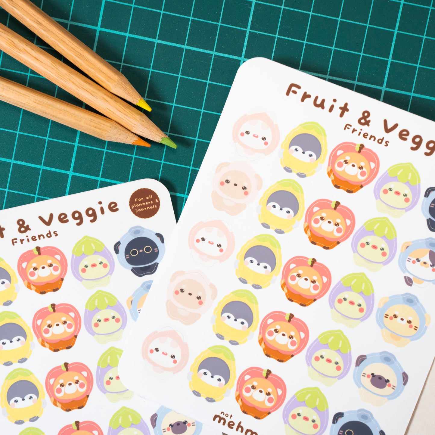 Fruit & Veggie Friends Deco Sticker Sheet