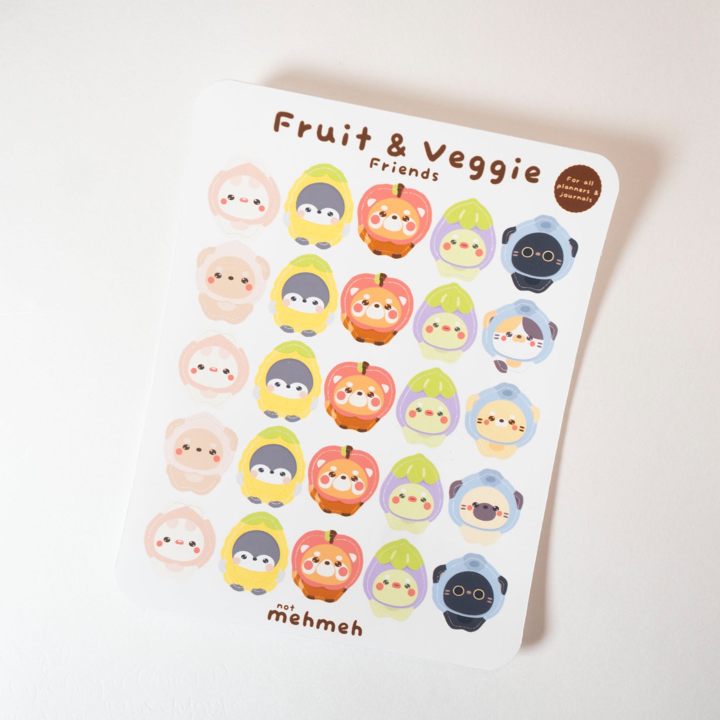 Fruit & Veggie Friends Deco Sticker Sheet