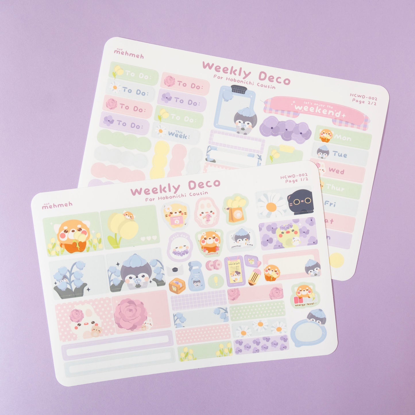 Garden Party Hobonichi Cousin Weekly Kit