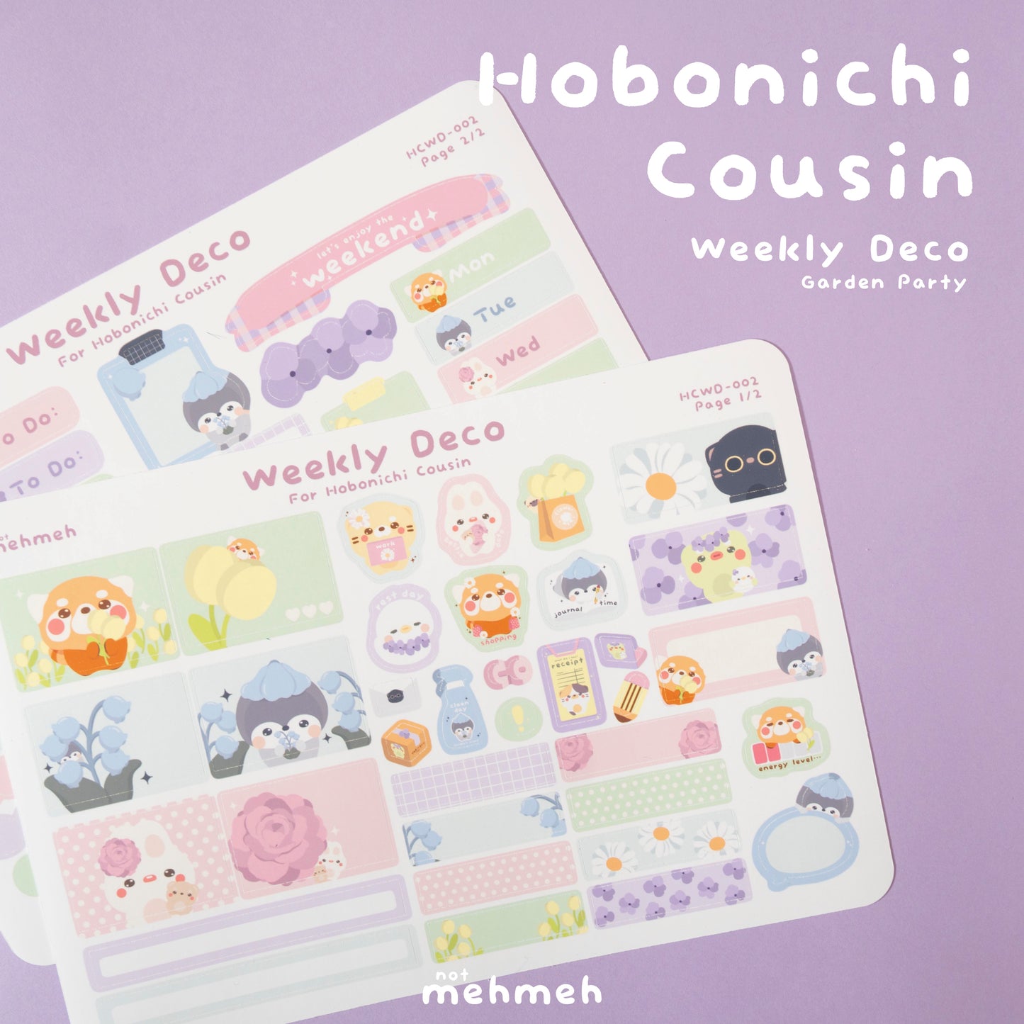 Garden Party Hobonichi Cousin Weekly Kit
