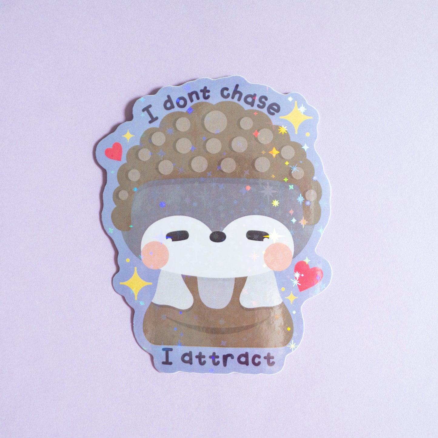 I don't Chase, I Attract Holo Vinyl Sticker