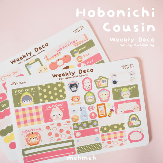 Spring Awakening Hobonichi Cousin Weekly Kit